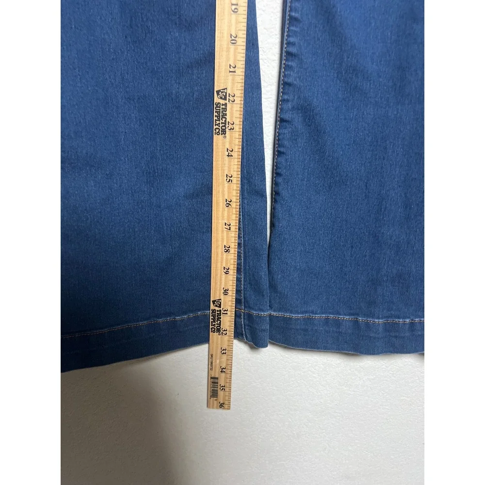 Free People Flare Jeans 24 Blue Womens Boho Retro 70s Mid Rise Slim Fit Denim